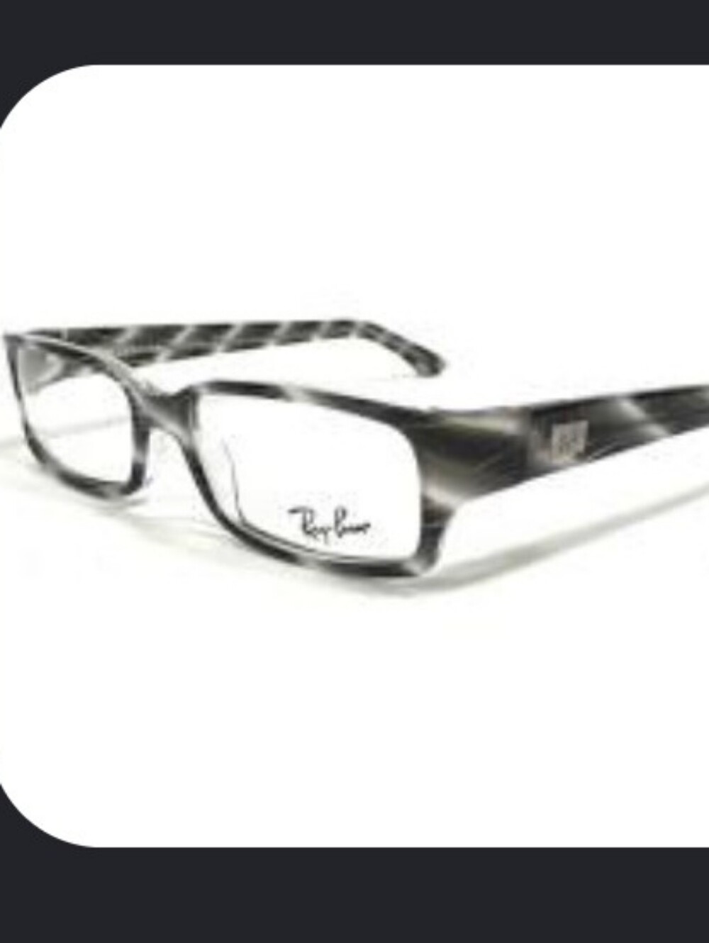 Ray Ban Eyeglasses RB 5088 2440 50 Size 55mm Optical Frame Multi Striped Grey